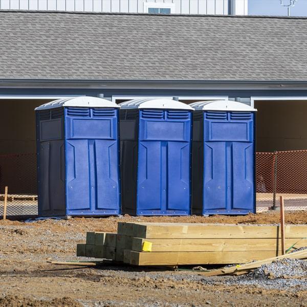 Heavy-duty construction site porta potty in San Marcos, Texas